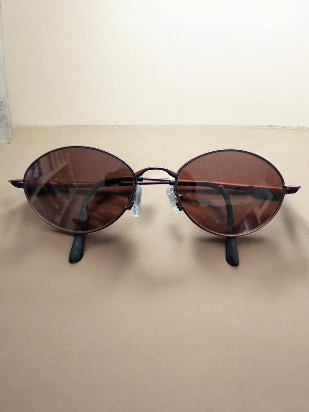 Serengeti Sunglasses, Retro Oval Brown Lens Sunglasses
